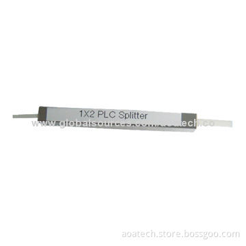 1 x 2 PLC Splitter in steel tube with wide wavelength range from 1,260 to 1,620nmNew